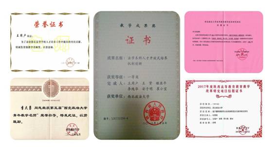 获奖证书